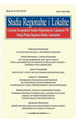 Studia Regionalne i Lokalne nr 4(74)/2018 - Katarzyna Romańczyk - Ebook