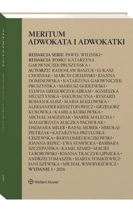 Meritum adwokata i adwokatki - Agnieszka Helsztyńska - Ebook - 978-83-8358-657-1