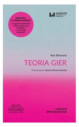 Teoria gier - Ken Binmore - Ebook - 978-83-8088-595-0