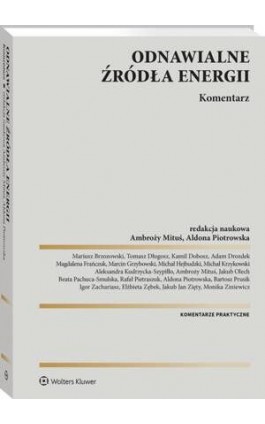 Odnawialne źródła energii. Komentarz - Filip Grzegorczyk - Ebook - 978-83-8358-867-4