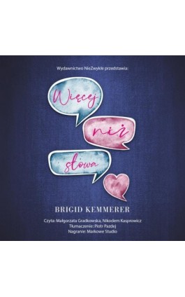 Więcej niż słowa - Brigid Kemmerer - Audiobook - 978-83-8362-186-9