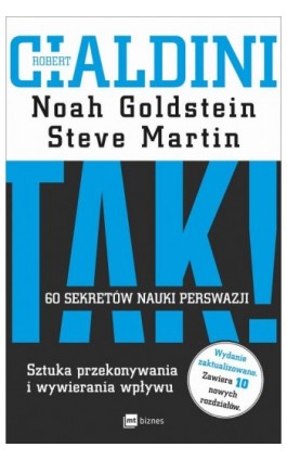 TAK! 60 sekretów nauki perswazji - Robert B. Cialdini - Audiobook - 978-83-8087-275-2