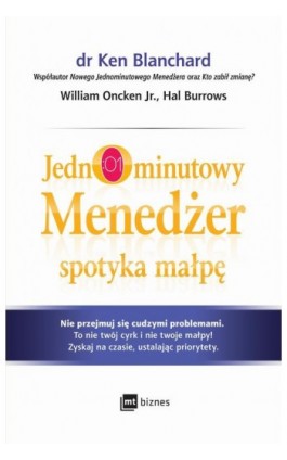 Jednominutowy Menedżer spotyka małpę - Ken Blanchard - Audiobook - 978-83-8087-723-8