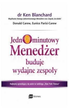 Jednominutowy Menedżer buduje wydajne zespoły - Ken Blanchard - Ebook - 978-83-8087-737-5