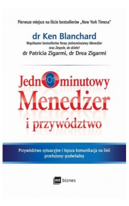 Jednominutowy Menedżer i przywództwo - Ken Blanchard - Ebook - 978-83-8087-735-1