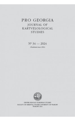 Pro Georgia. Journal of Kartvelological Studies 2024/34 - Ebook