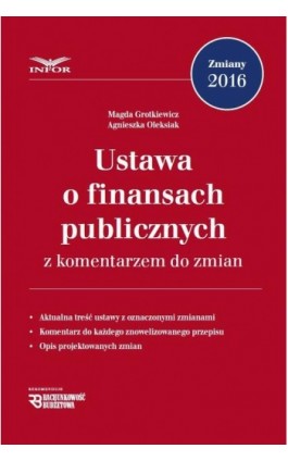 Ustawa o finansach publicznych z komentarzem do zmian - Magda Grotkiewicz - Ebook - 978-83-7440-779-3