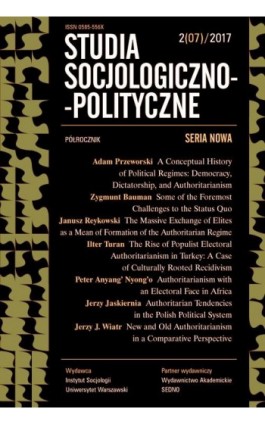 Studia Socjologiczno-Polityczne 2(07)2017 - Praca zbiorowa - Ebook