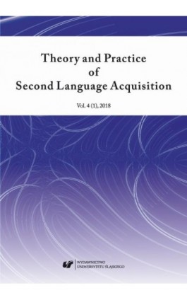 Theory and Practice of Second Language Acquisition 2018. Vol. 4 (1) - Ebook