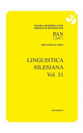 Linguistica Silesiana, vol. 31 - Ebook - 978-83-242-1508-9