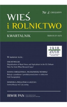 Wieś i Rolnictwo nr 2(183)/2019 - Oskar Wolski - Ebook