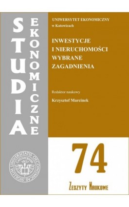 Inwestycje i nieruchomości. Wybrane zagadnienia. SE 74 - Ebook - 978-83-7246-664-8