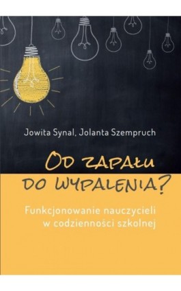 Od zapału do wypalenia? Funkcjonowanie nauczycieli w codzienności szkolnej - Jowita Synal - Ebook - 978-83-7133-684-3