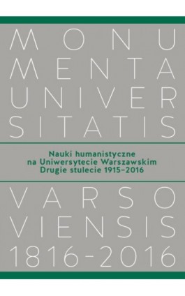 Nauki humanistyczne na Uniwersytecie Warszawskim. Tom 2 - Ebook - 978-83-235-4239-1