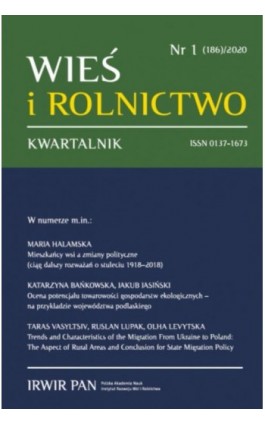 Wieś i Rolnictwo nr 1(186)/2020 - Maria Halamska - Ebook