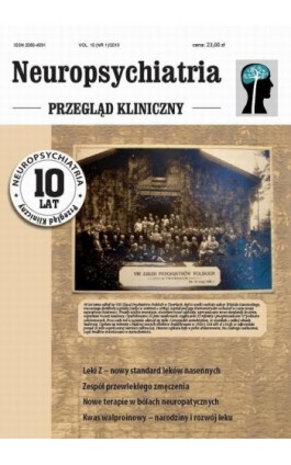 Neuropsychiatria. Przegląd Kliniczny NR (1)/2018 - Praca zbiorowa - Ebook