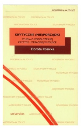 Krytyczne (nie)porządki - Dorota Kozicka - Ebook - 978-83-242-2455-5