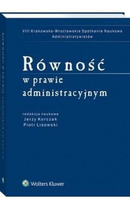 Równość w prawie administracyjnym - Jerzy Korczak - Ebook - 978-83-8160-149-8