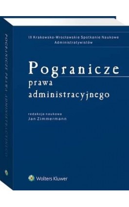 Pogranicze prawa administracyjnego - Jan Zimmermann - Ebook - 978-83-8187-178-5