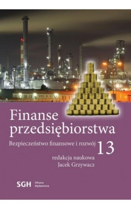 FINANSE PRZEDSIĘBIORSTWA 13. Bezpieczeństwo finansowe i rozwój - Ebook - 978-83-8030-585-4