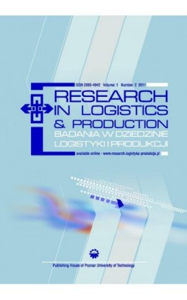 Research in Logistics & Production - Badania w dziedzinie logistyki i produkcji, Vol. 1, No. 2, 2011 - Praca zbiorowa - Ebook